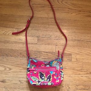 Magenta Print Vera Bradley Cross Body Bag